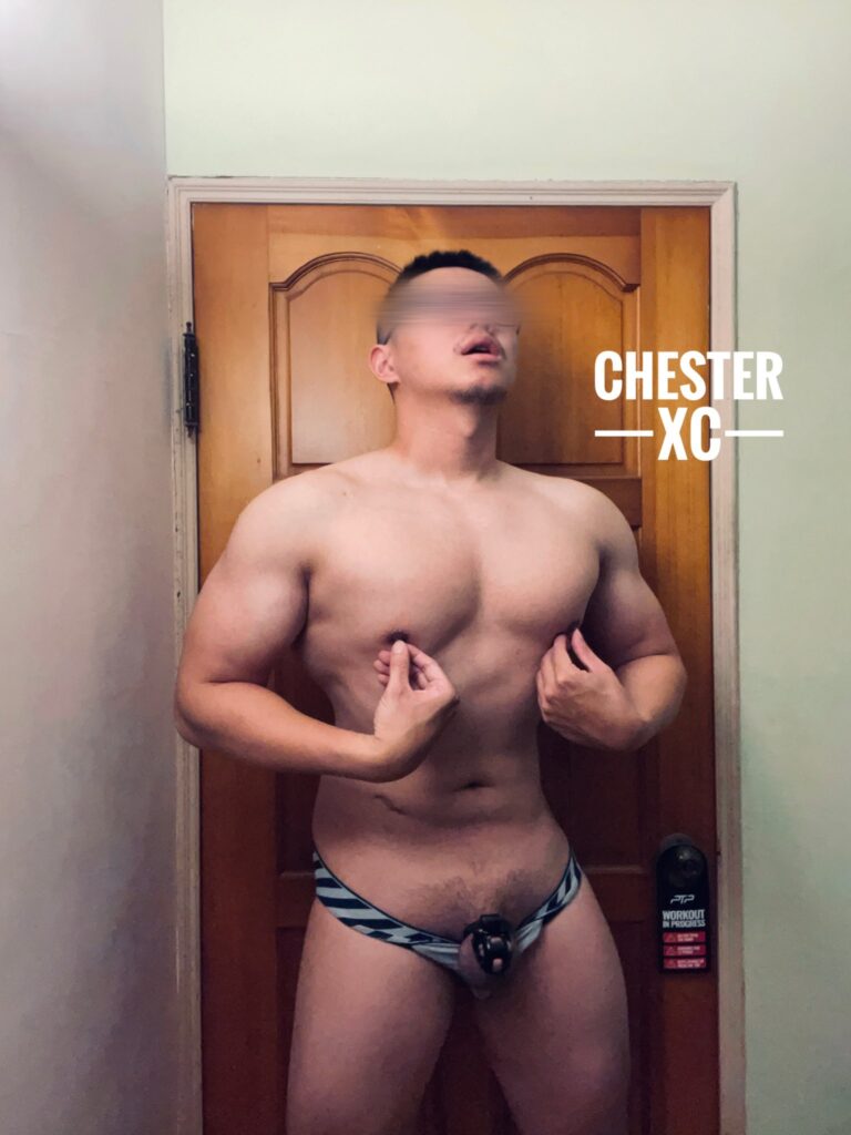 Daymuscle之(@Chester XC (@chester_xc)-犬繩師(Mîkhāʼēl) ミカエル (@Bondagepuppy19)）